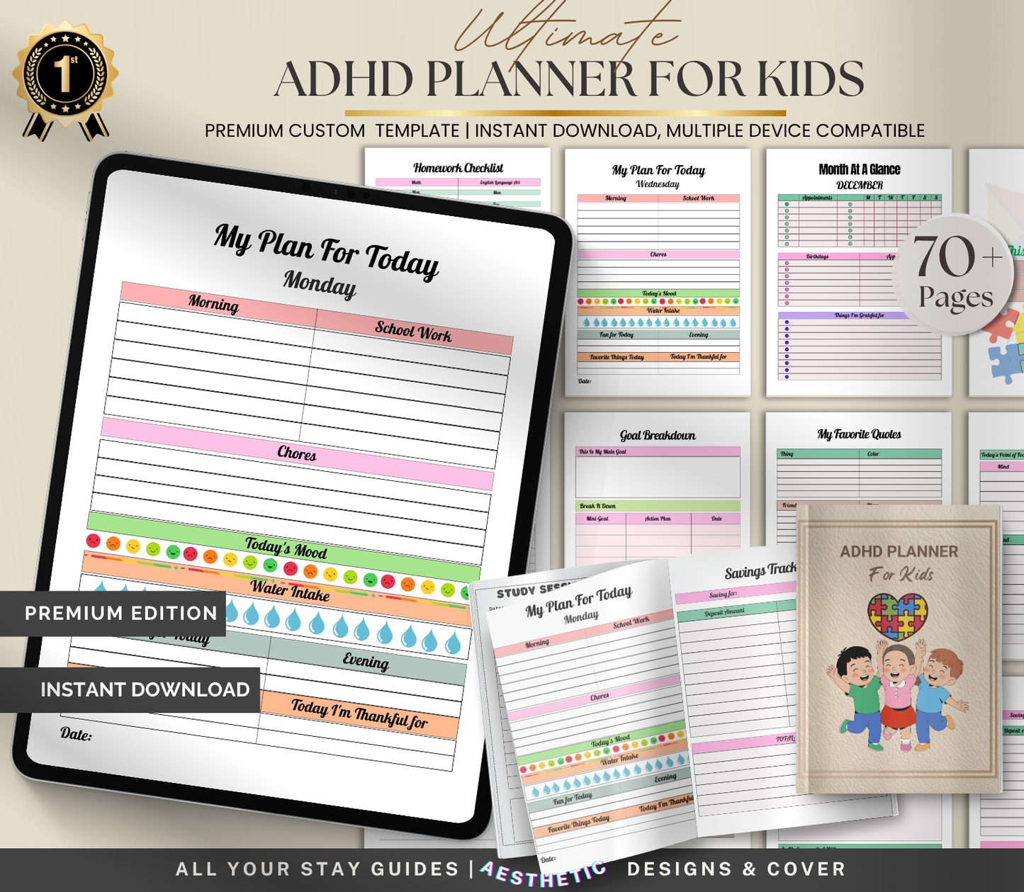 ADHD Planner for Kids | Printable Focus & Routine Organizer