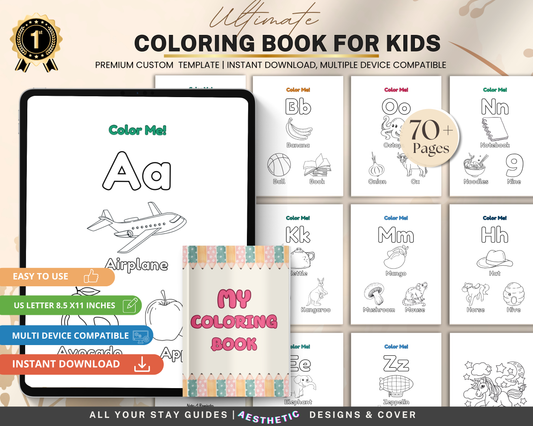 Coloring Book for Kids | Printable Fun Coloring Pages for Creativity & Early Learning