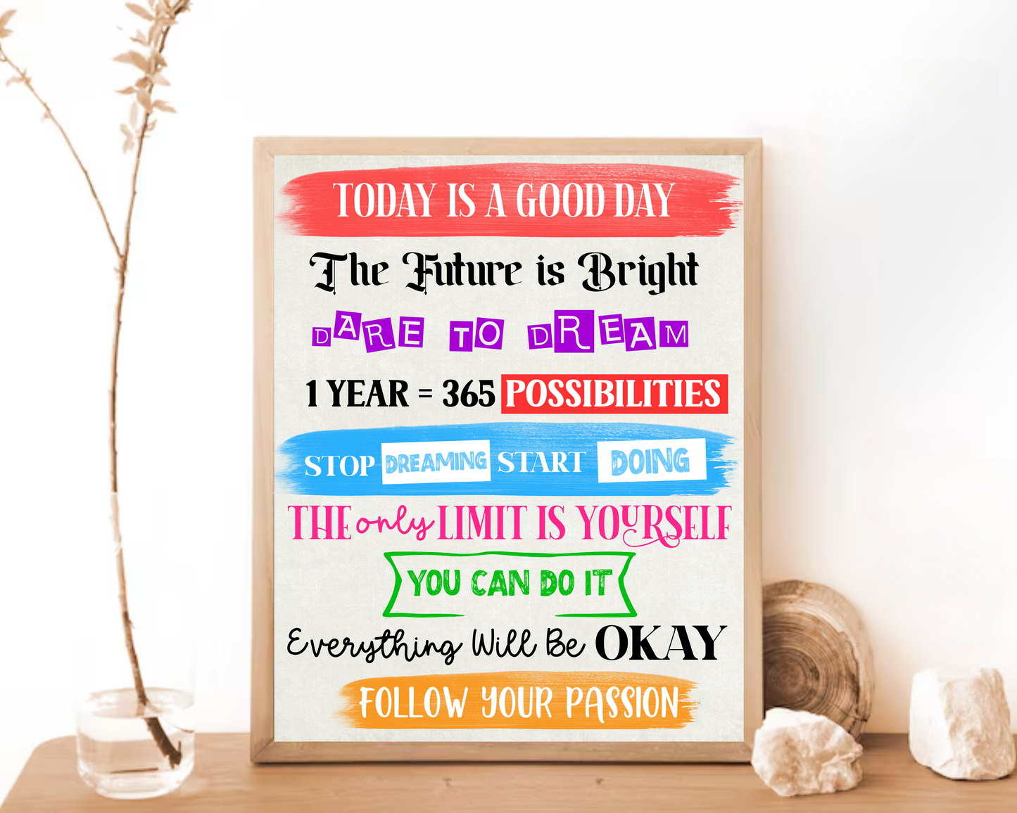 Motivational Quotes Poster Classroom | Inspirational Wall Art for Students, Growth Mindset Posters, Printable Classroom Decor