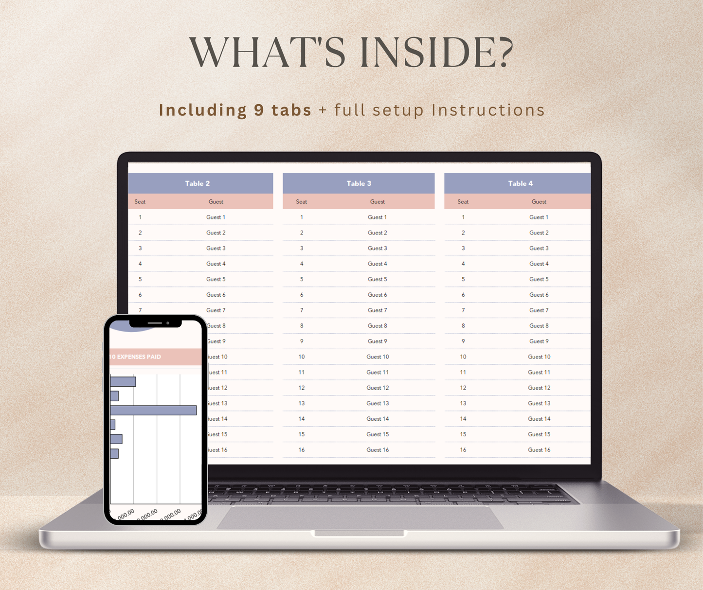 Wedding Planner Spreadsheet | Budget & Checklist Google Sheets Wedding Planning Tool