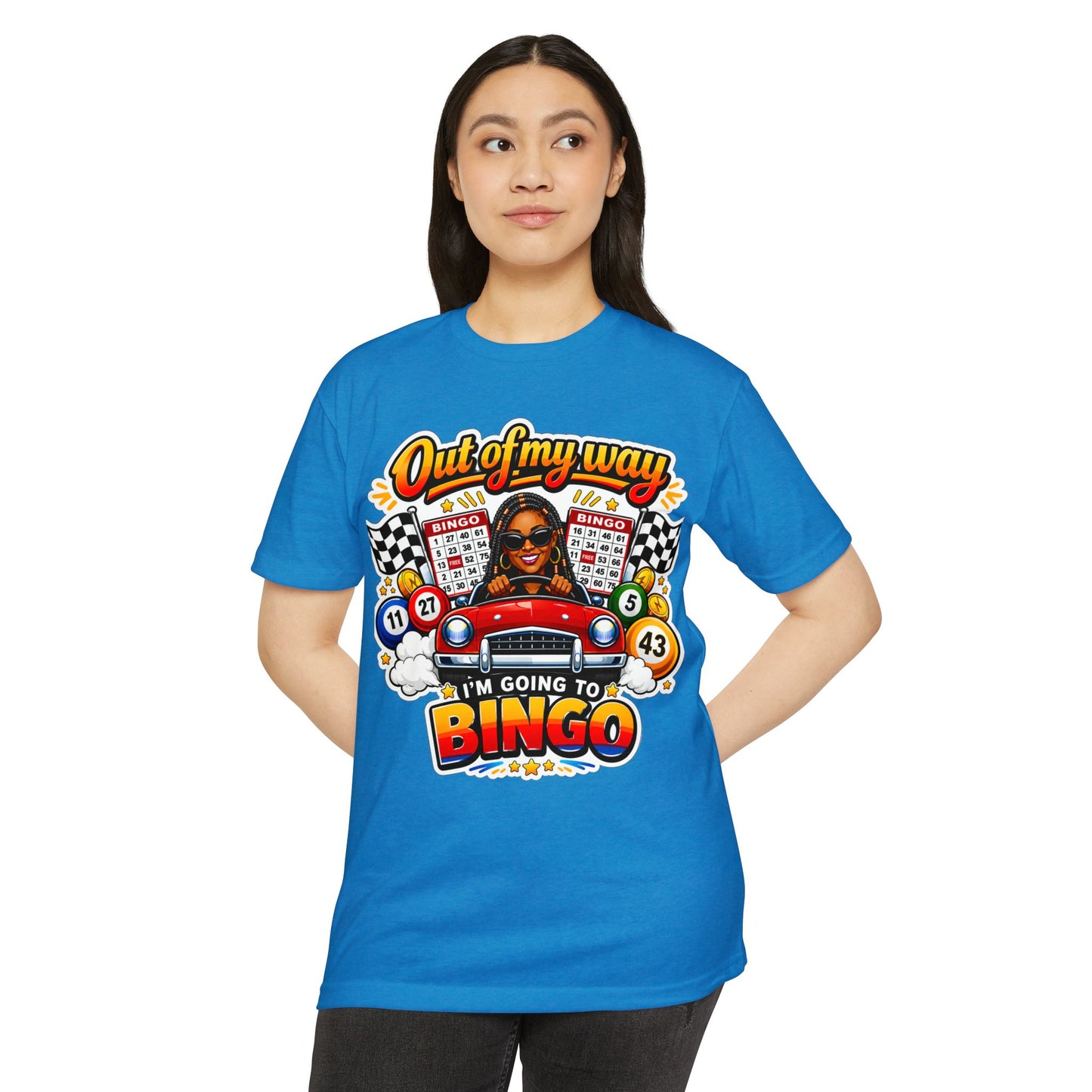 Bingo Driver T-Shirt — "Out of My Way I'm Going to Bingo" Retro Graphic Tee