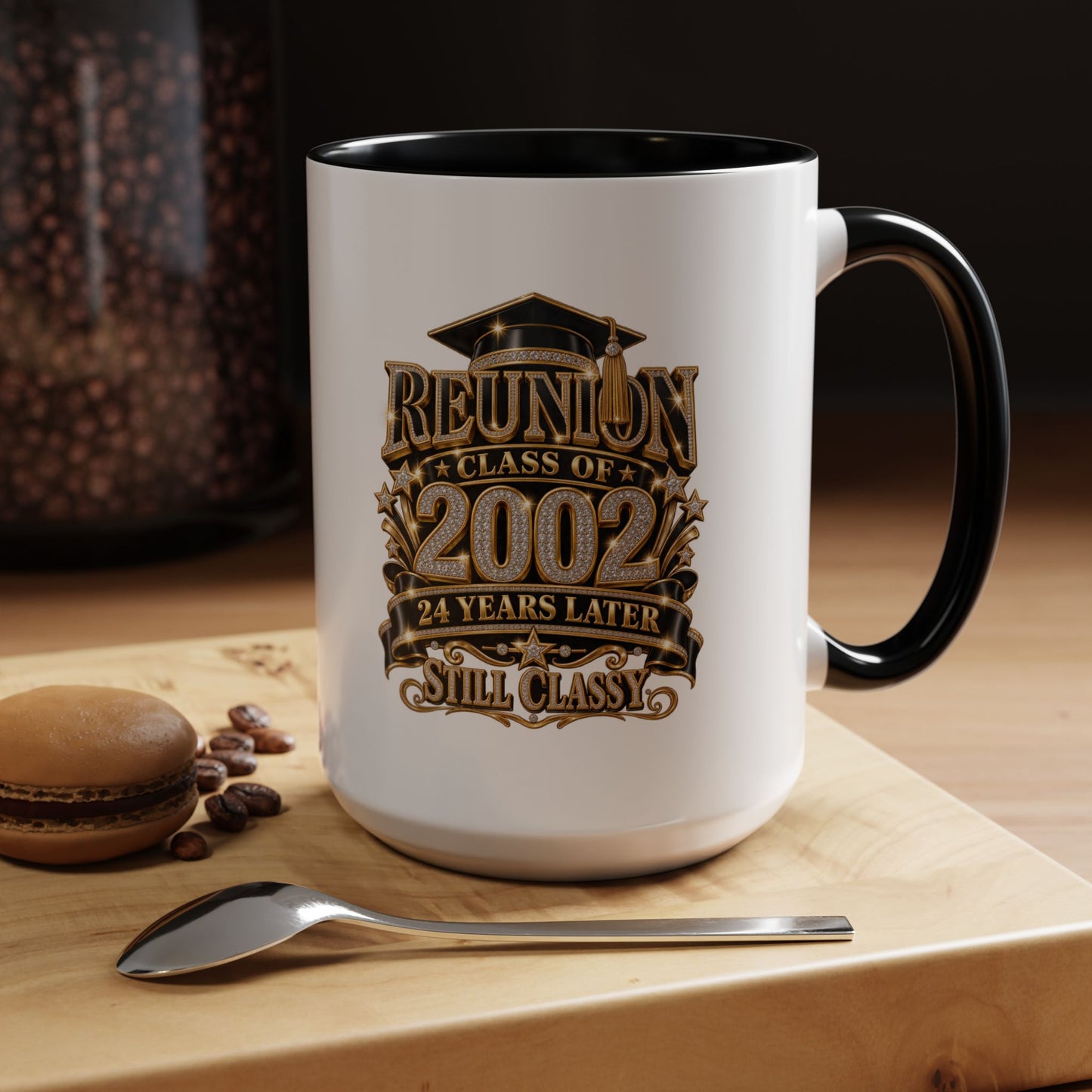 Class of 2002 Reunion Coffee Mug — "Still Classy" Accent Mug (11/15oz)