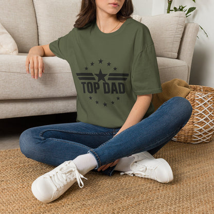 Top Dad T-Shirt — Retro Star Emblem Father's Day Tee