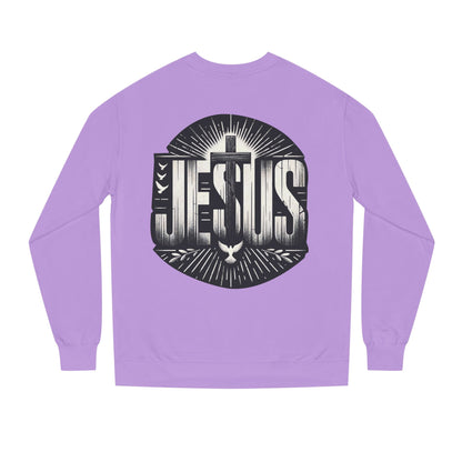 Jesus Graphic Sweatshirt — Vintage Cross & Dove Christian Crewneck