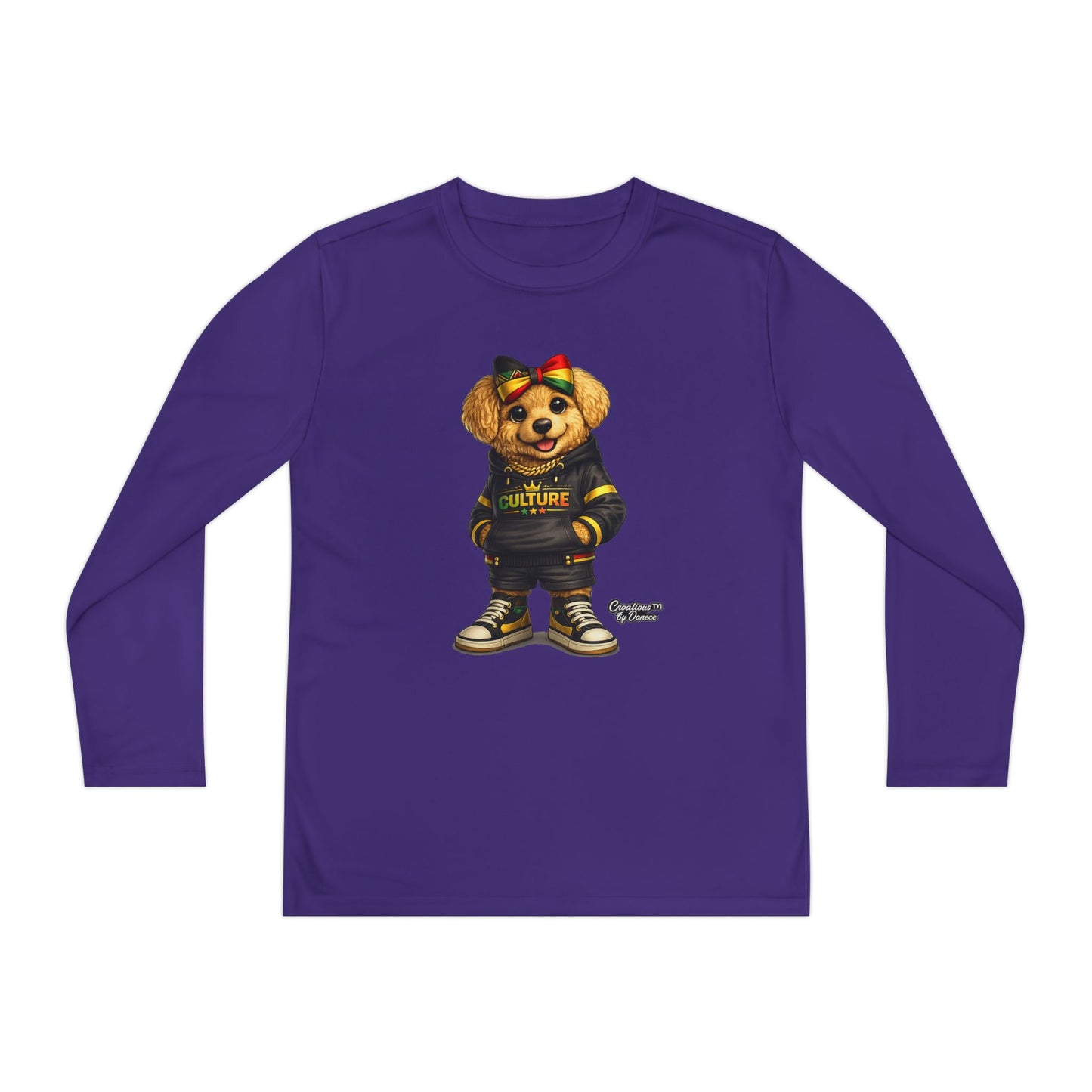 Kids Teddy Bear Graphic Long Sleeve Tee — 'Future' Hoodie Design