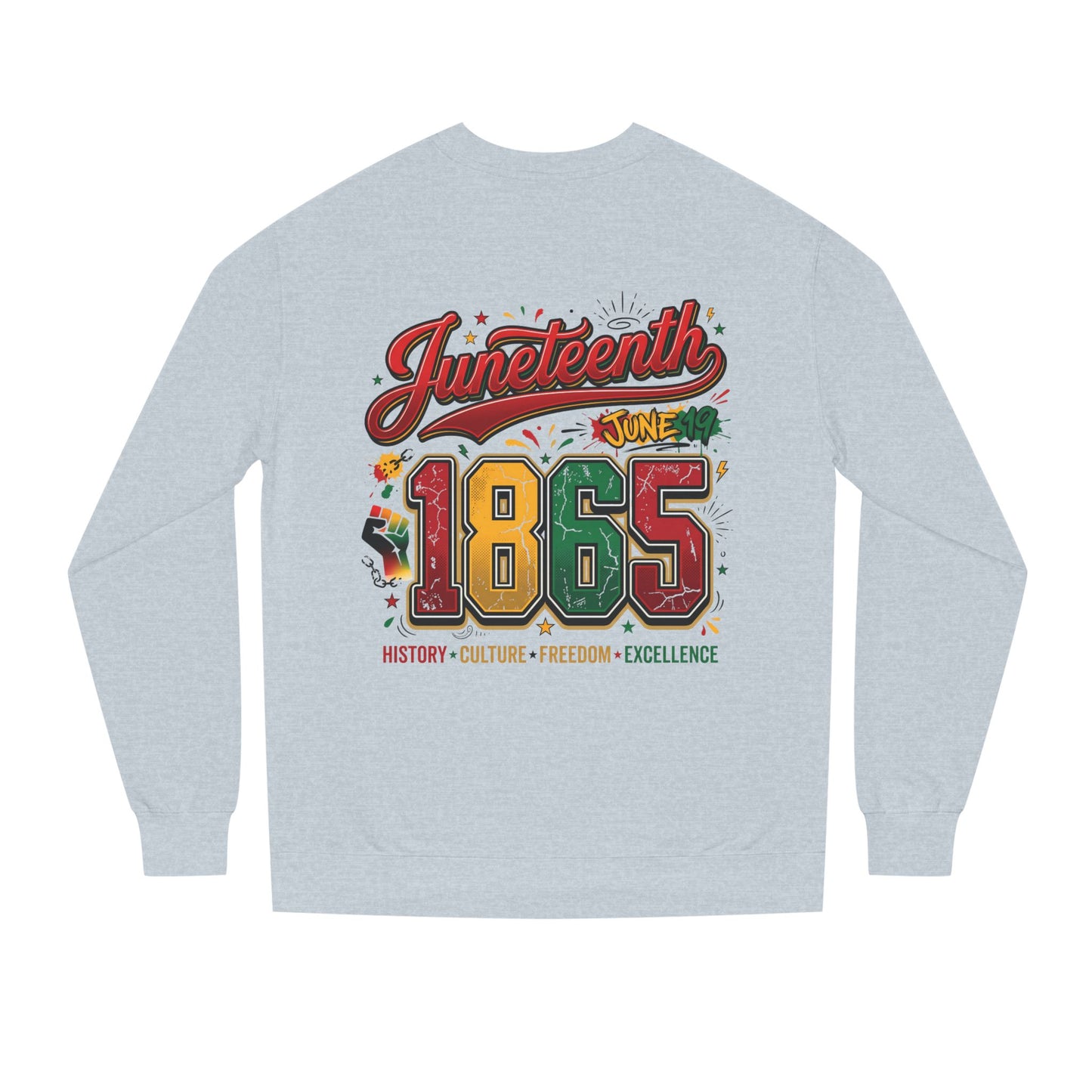 Juneteenth 1865 Crewneck Sweatshirt — History • Culture • Freedom