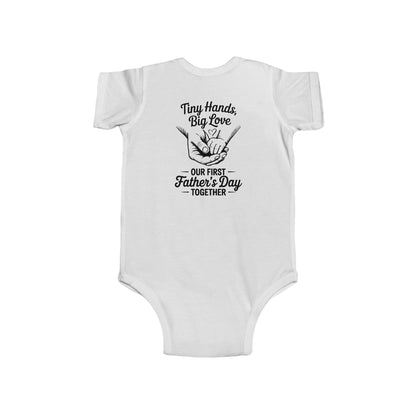 Infant Bodysuit - "Tiny Hands, Big Love" First Father’s Day Baby Onesie