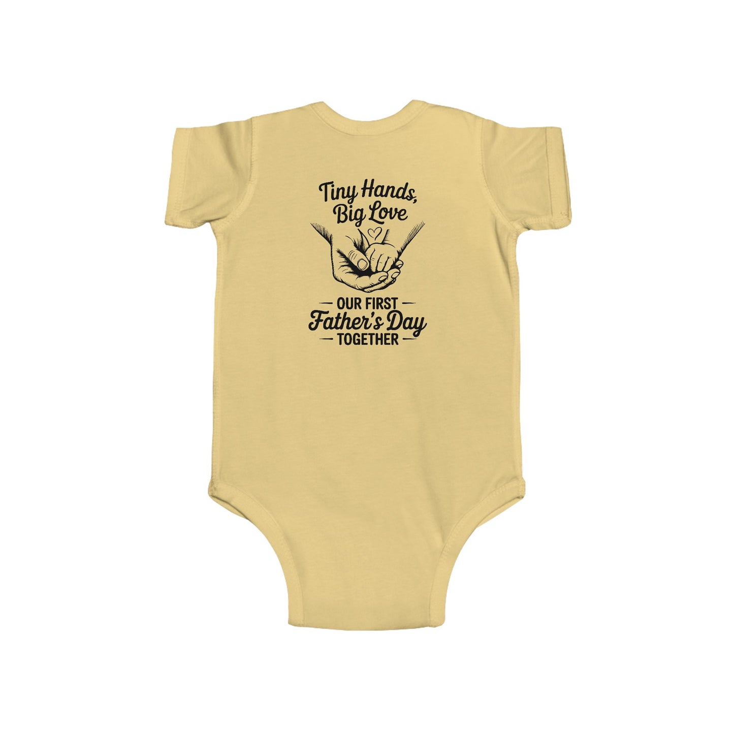 Infant Bodysuit - "Tiny Hands, Big Love" First Father’s Day Baby Onesie