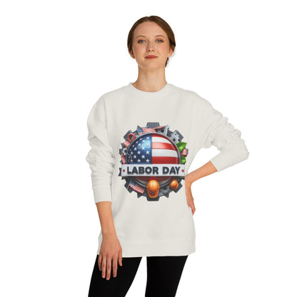 Labor Day Crewneck Sweatshirt – American Flag & Tools Workwear