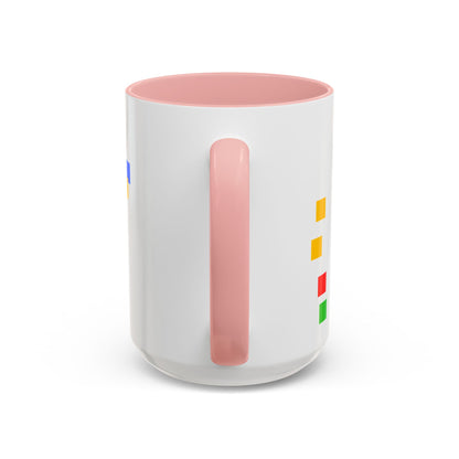 Autism Warrior Accent Coffee Mug – Bold Puzzle Pieces, Proud. Strong. Unique. (11/15oz)