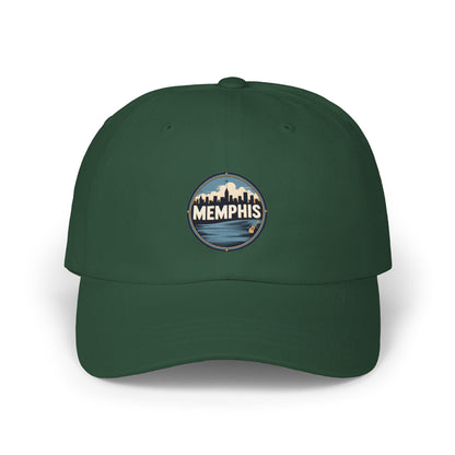 Memphis Skyline Dad Cap — Vintage Circle Patch Hat