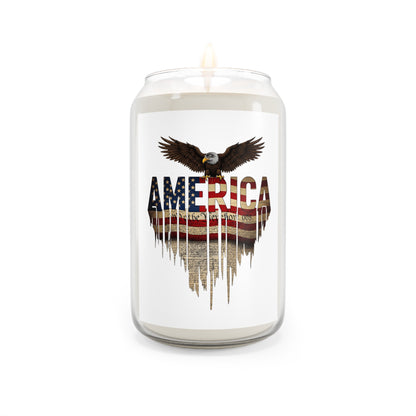 Patriotic Eagle 'AMERICA' Soy Candle – 13.75 oz Scented Jar