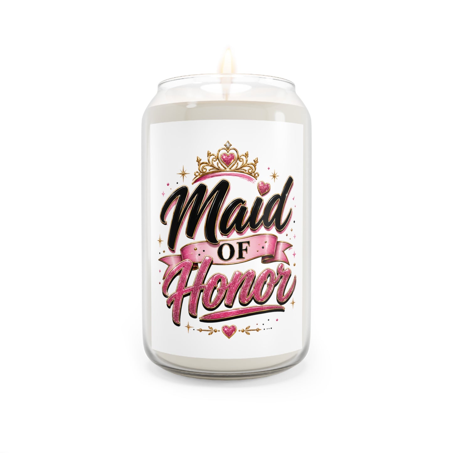 Maid of Honor Scented Soy Candle — 13.75 oz Bridal Party Gift
