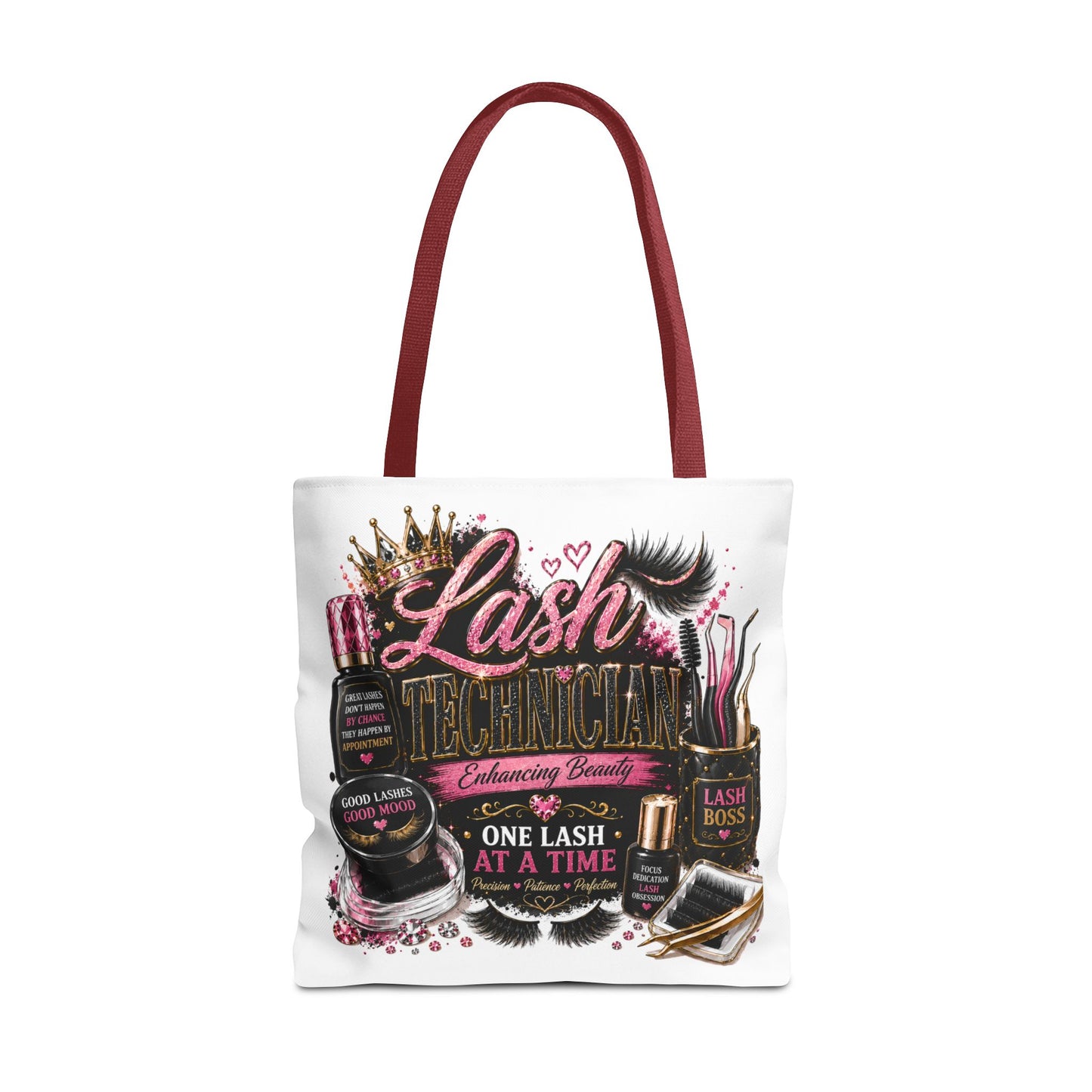 Lash Technician Tote Bag – 'One Lash at a Time' Beauty Cosmetics Canvas Tote