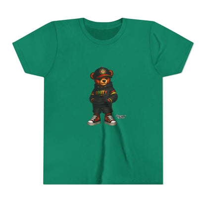 Youth T‑Shirt — Cool Bear Graphic Tee with 'UNITY' Hoodie Design