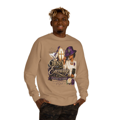 Christian Women's 'Chosen to Encourage' Sweatshirt – Faith-Based Encourager Design