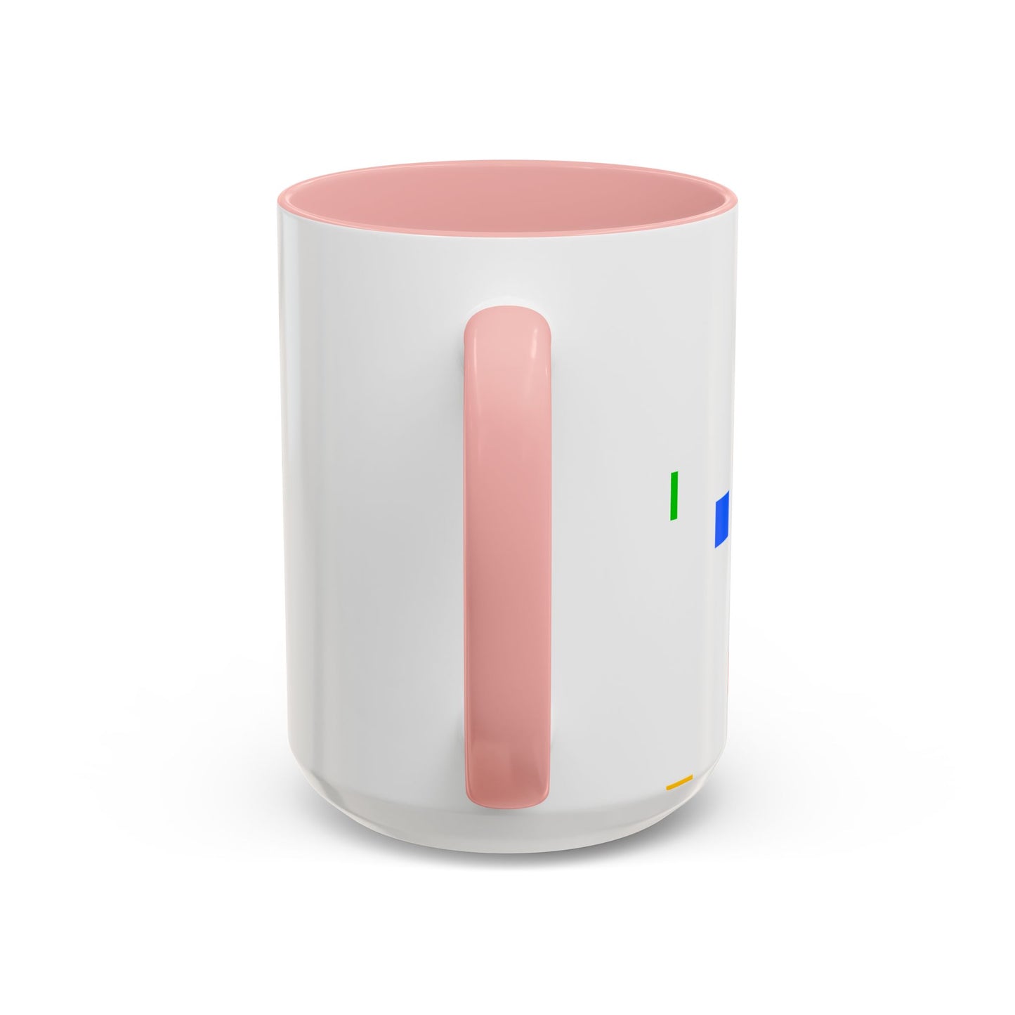 Accent Coffee Mug — 'Different Not Less' Pride-Inclusive Color Block Design (11/15oz)