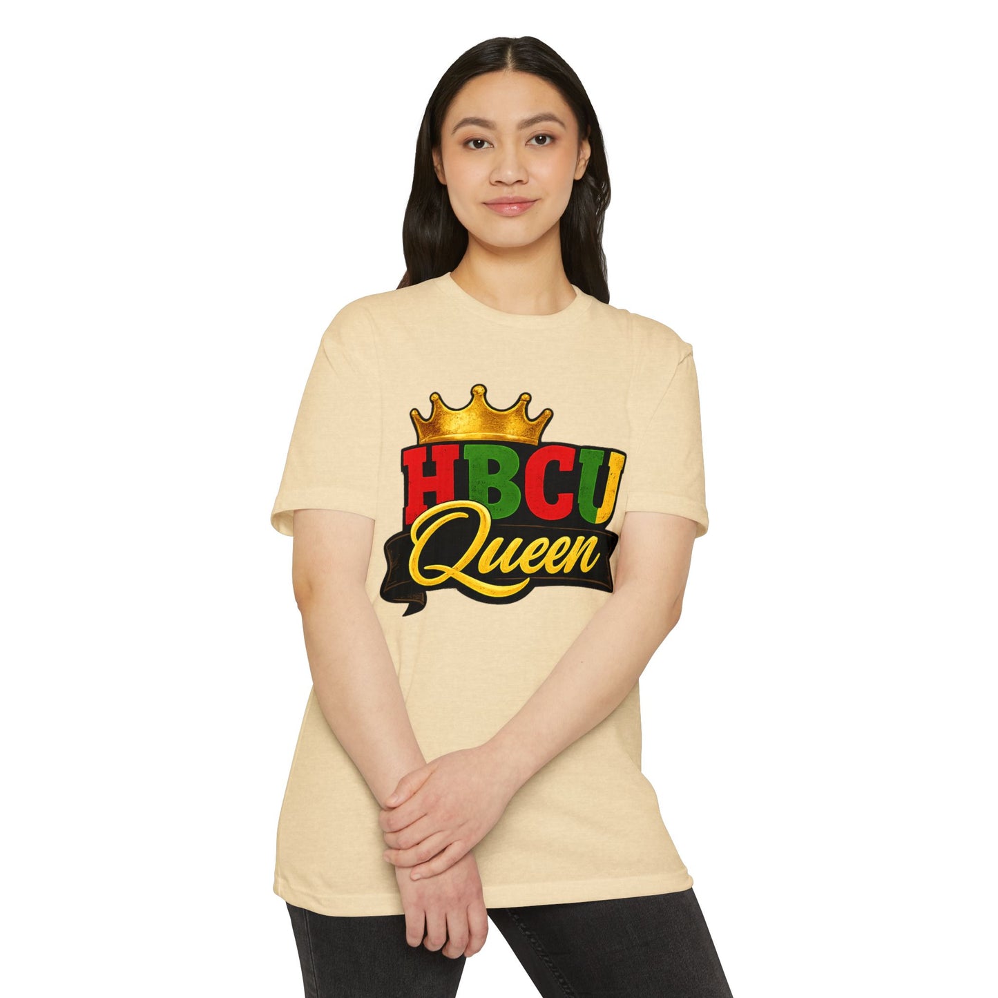HBCU Queen T-Shirt — Retro Crown Black History Tee for College Pride