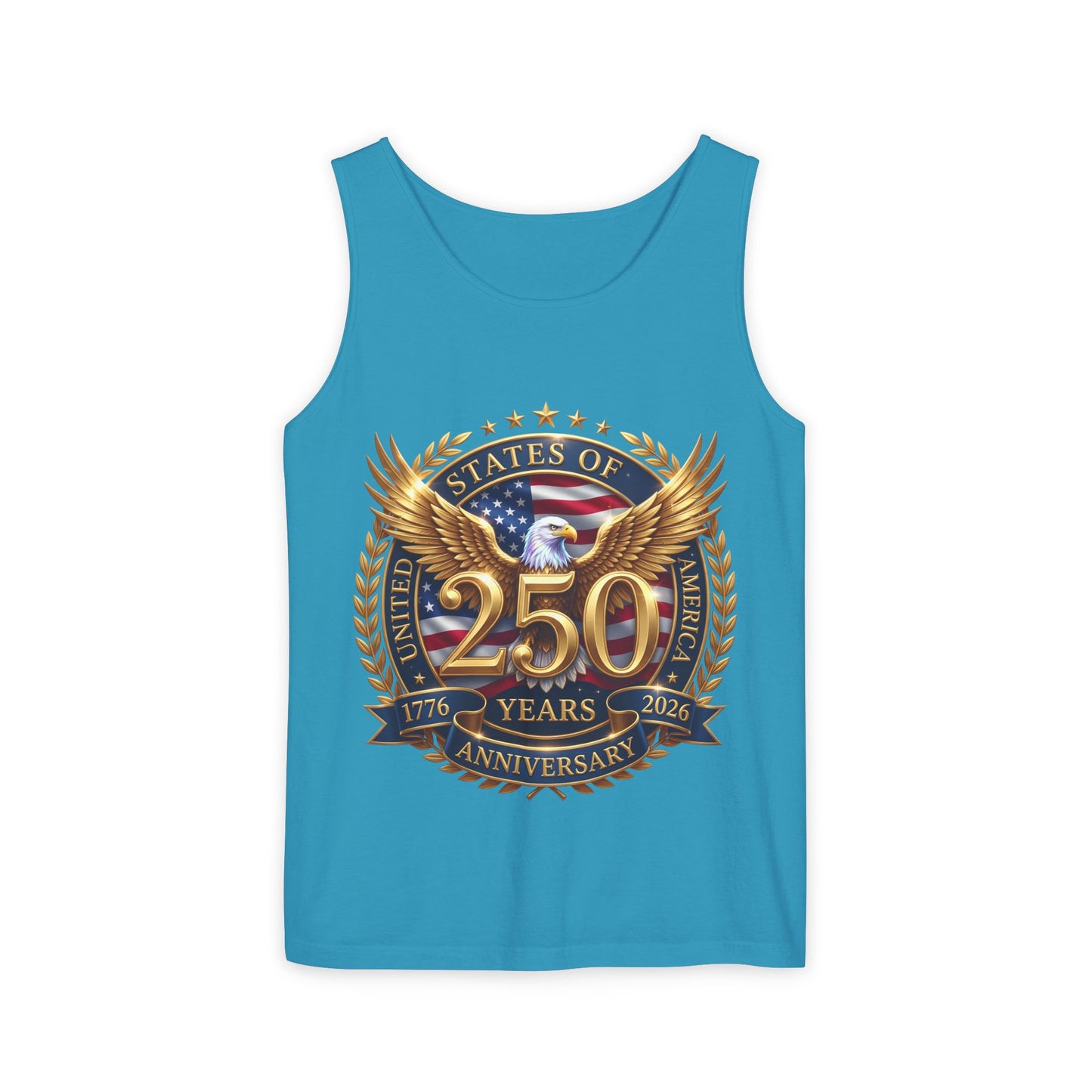 250 Years Anniversary Eagle Tank Top — United States Bicentennial Celebration Tee