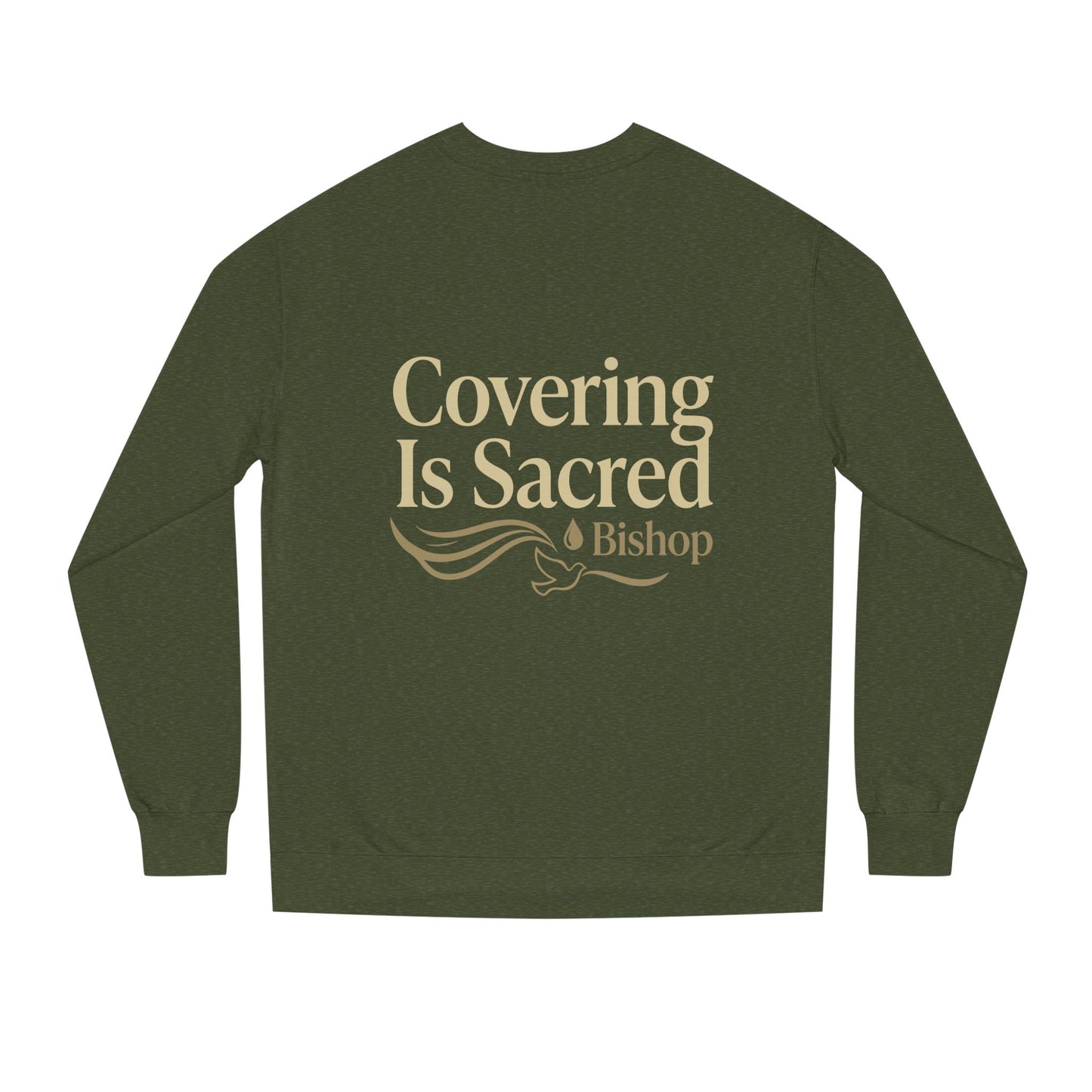 Covering Is Sacred Sweatshirt — Religious Faith Crewneck (Bishop)
