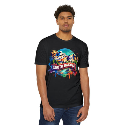 South Dakota Mount Rushmore T-Shirt — Retro Watercolor State Souvenir