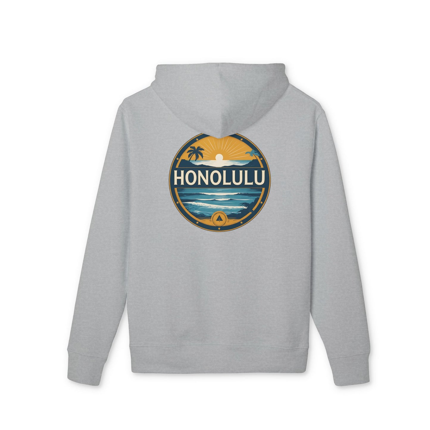 Honolulu Vintage Sunset Hoodie — Tropical Beach Pullover