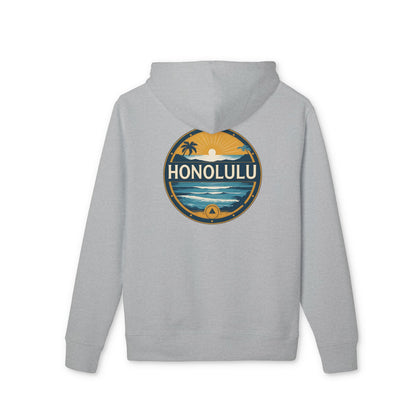 Honolulu Vintage Sunset Hoodie — Tropical Beach Pullover