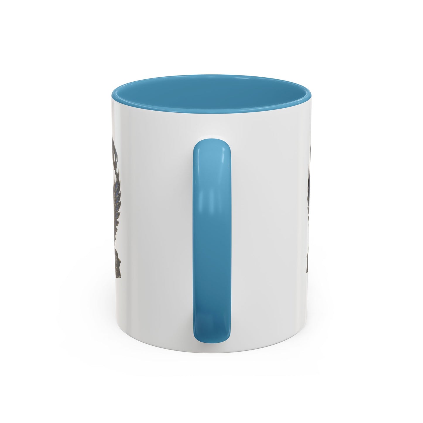 U.S. Air Force Emblem Accent Coffee Mug — Defend Protect Dominate (11/15oz)