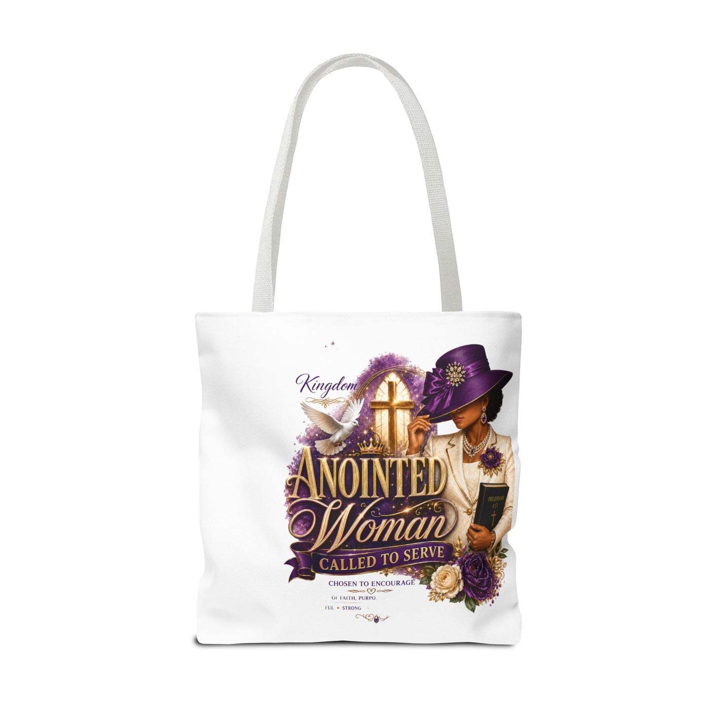 Anointed Woman Tote Bag – 'Called to Serve' Faithful Church Purse