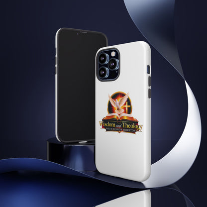 Wisdom and Theology Phone Case — Christian Dove & Cross Protective Tough Case