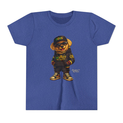Kids Graphic Tee - 'Respect the Hustle' Teddy Bear Streetwear