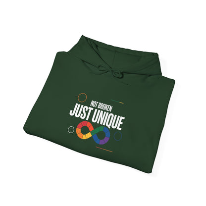 Not Broken Just Unique Hoodie