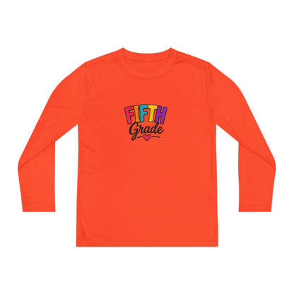 Fifth Grade Youth Long Sleeve Tee — Colorful Back-to-School Shirt