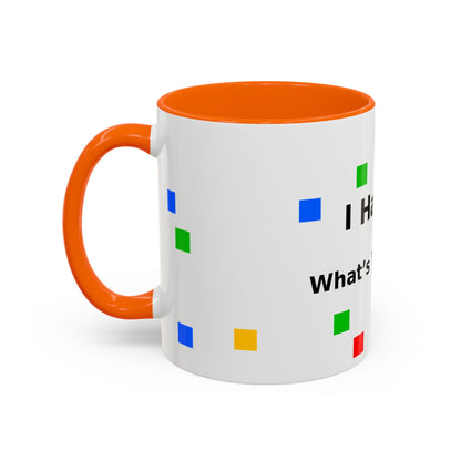 Autism Awareness Coffee Mug - "I Have Autism, What's Your Superpower?" Accent Mug