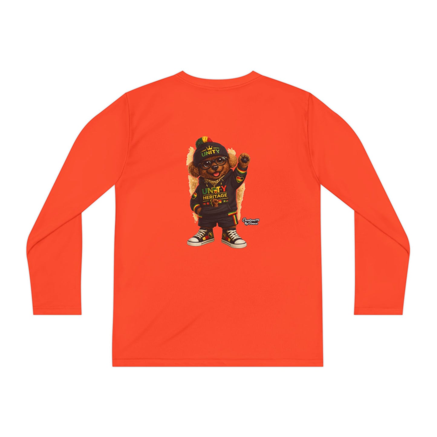 T-Shirt — Kids Rasta Teddy Graphic Long Sleeve