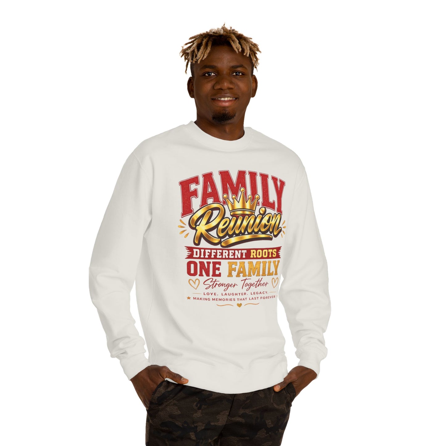 Family Reunion Sweatshirt - "Different Roots One Family" Crewneck