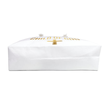 Child of God Weekender Bag – Gold Cross Christian Travel Tote