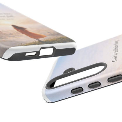 Inspirational Psalm 46:5 Phone Case — 'God is within her, she will not fall' Christian Phone Cover