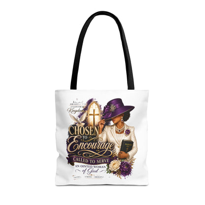 Christian Encourager Tote Bag — "Chosen to Encourage" Design