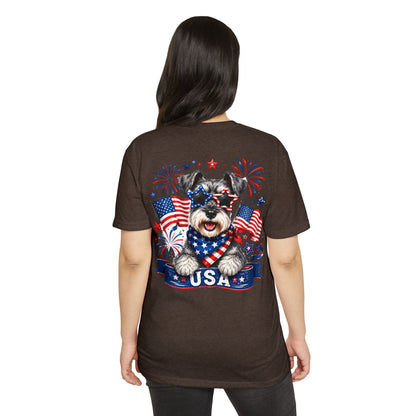 Patriotic Schnauzer USA T-Shirt