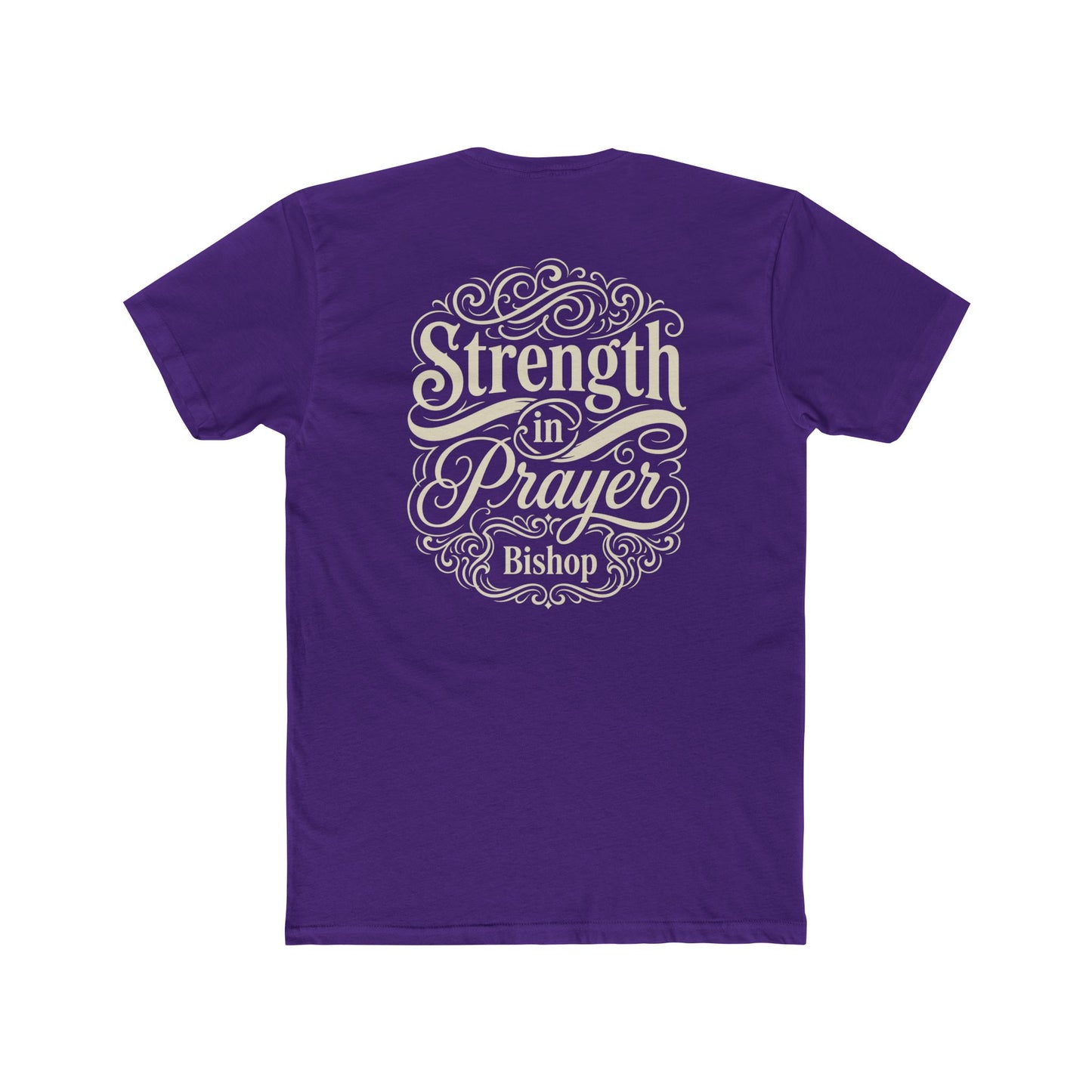 Strength in Prayer T-Shirt — Inspirational Faith Tee (Bishop)