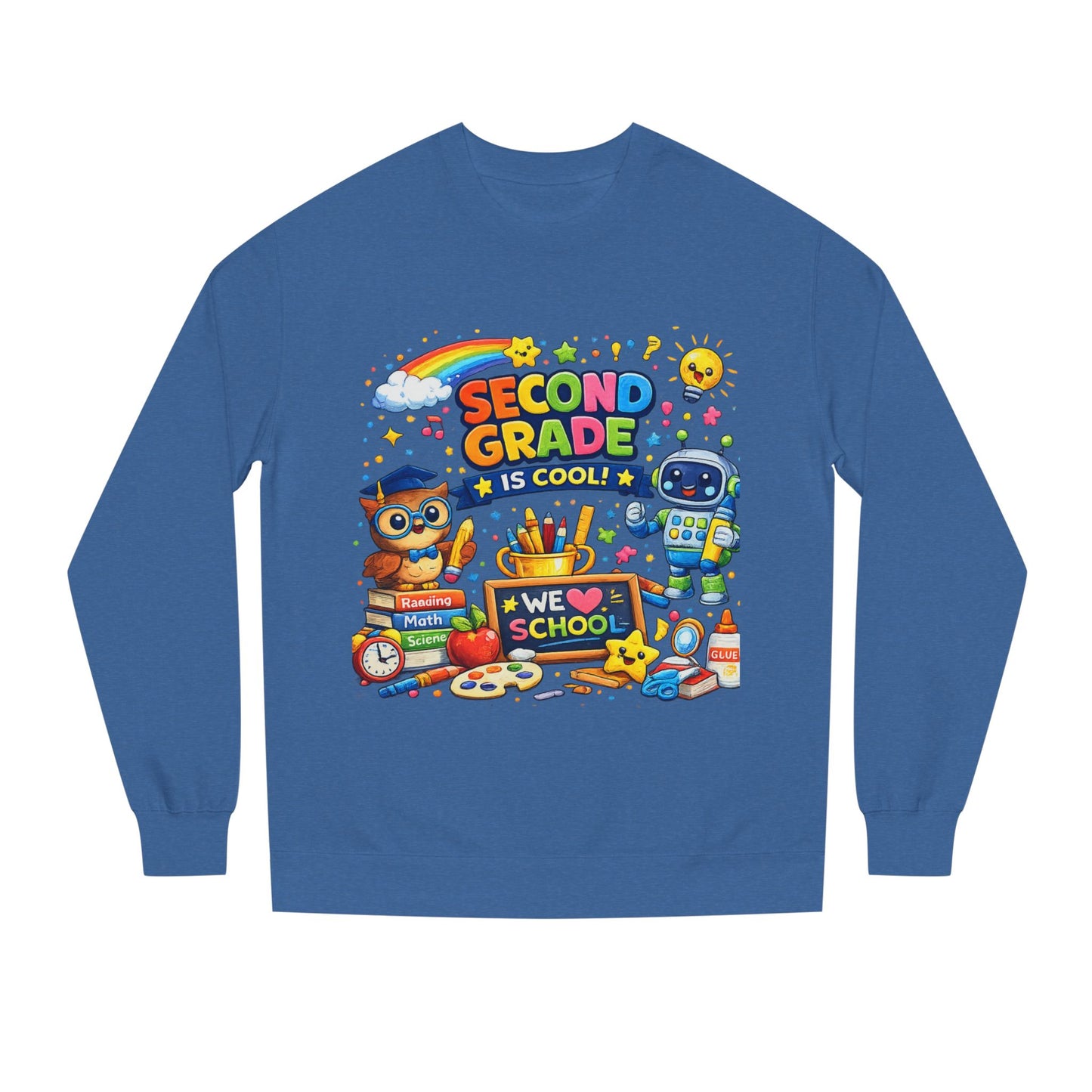 Second Grade Is Cool Sweatshirt – Cute School Kids Crewneck