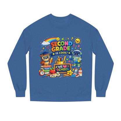 Second Grade Is Cool Sweatshirt – Cute School Kids Crewneck