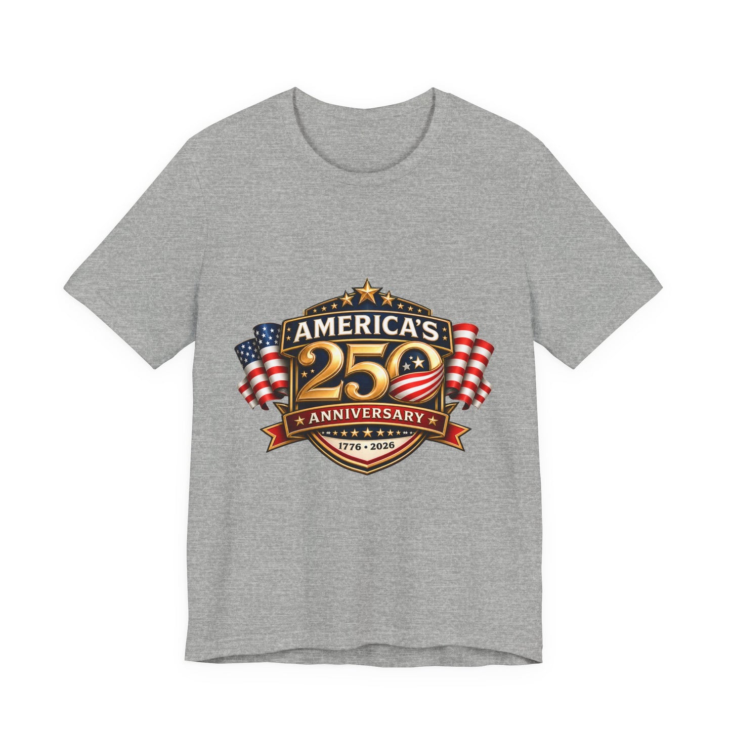 America's 250th Anniversary T-Shirt – 1776–2026 Patriotic USA Flag Tee