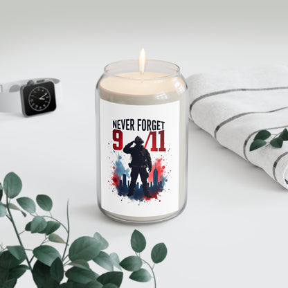 9/11 Never Forget Memorial Soy Candle — 13.75 oz Scented Tribute