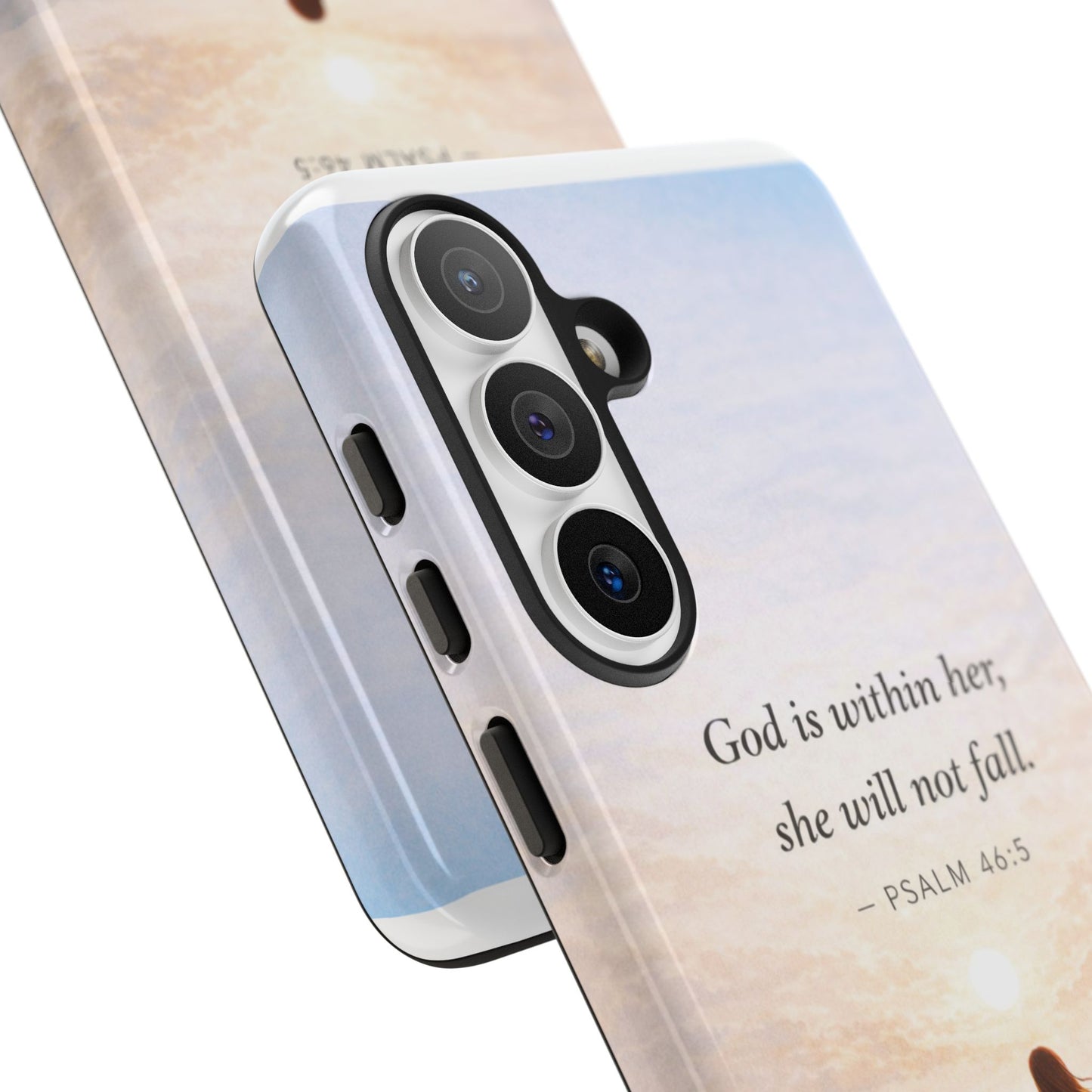 Inspirational Psalm 46:5 Phone Case — 'God is within her, she will not fall' Christian Phone Cover