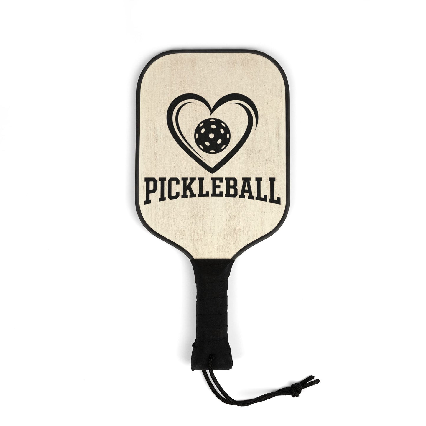 Pickleball Paddle Set – Heart & Ball Design Kit with 2 Paddles and Balls