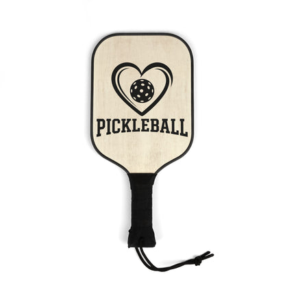 Pickleball Paddle Set – Heart & Ball Design Kit with 2 Paddles and Balls