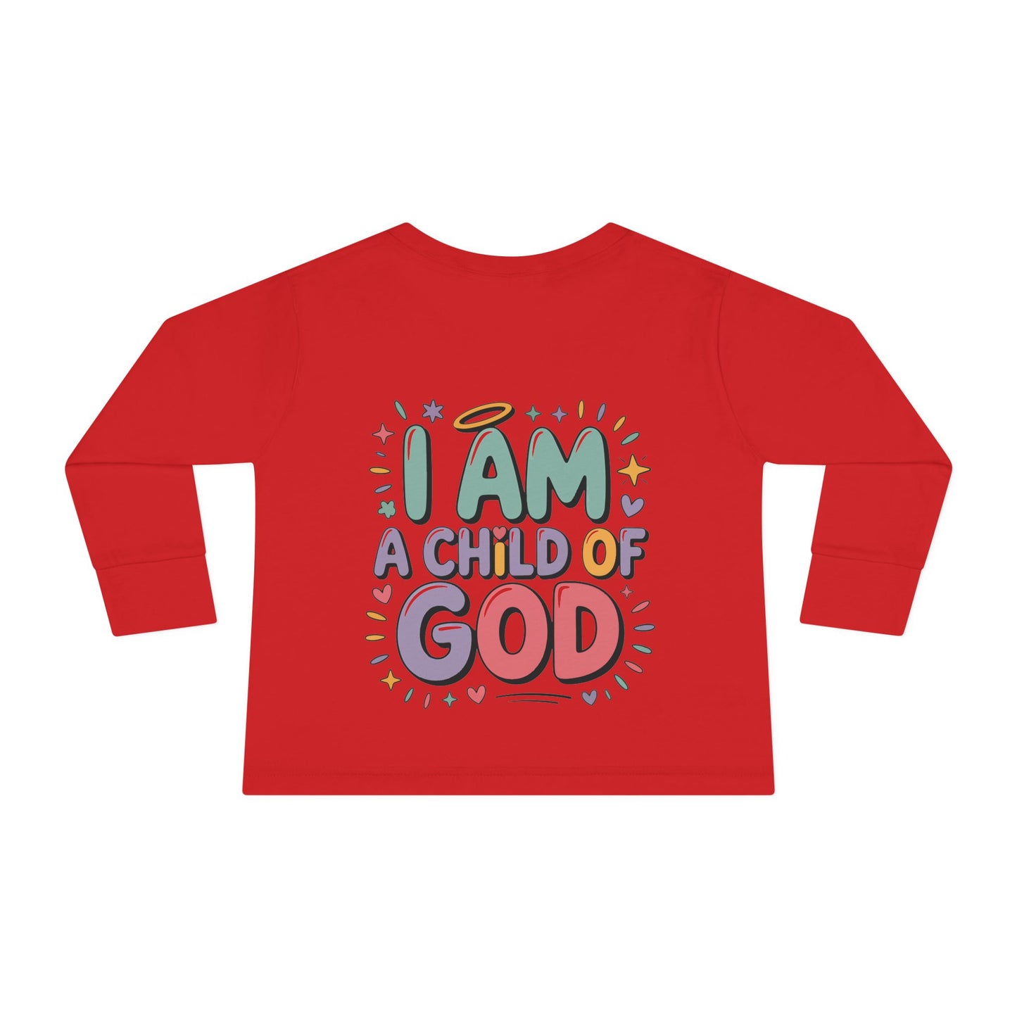 I Am a Child of God Toddler Long Sleeve Tee — Cute Christian Kids Shirt