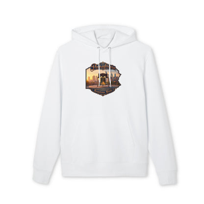 Pennsylvania Keystone State Hoodie — Liberty Bell Skyline Graphic